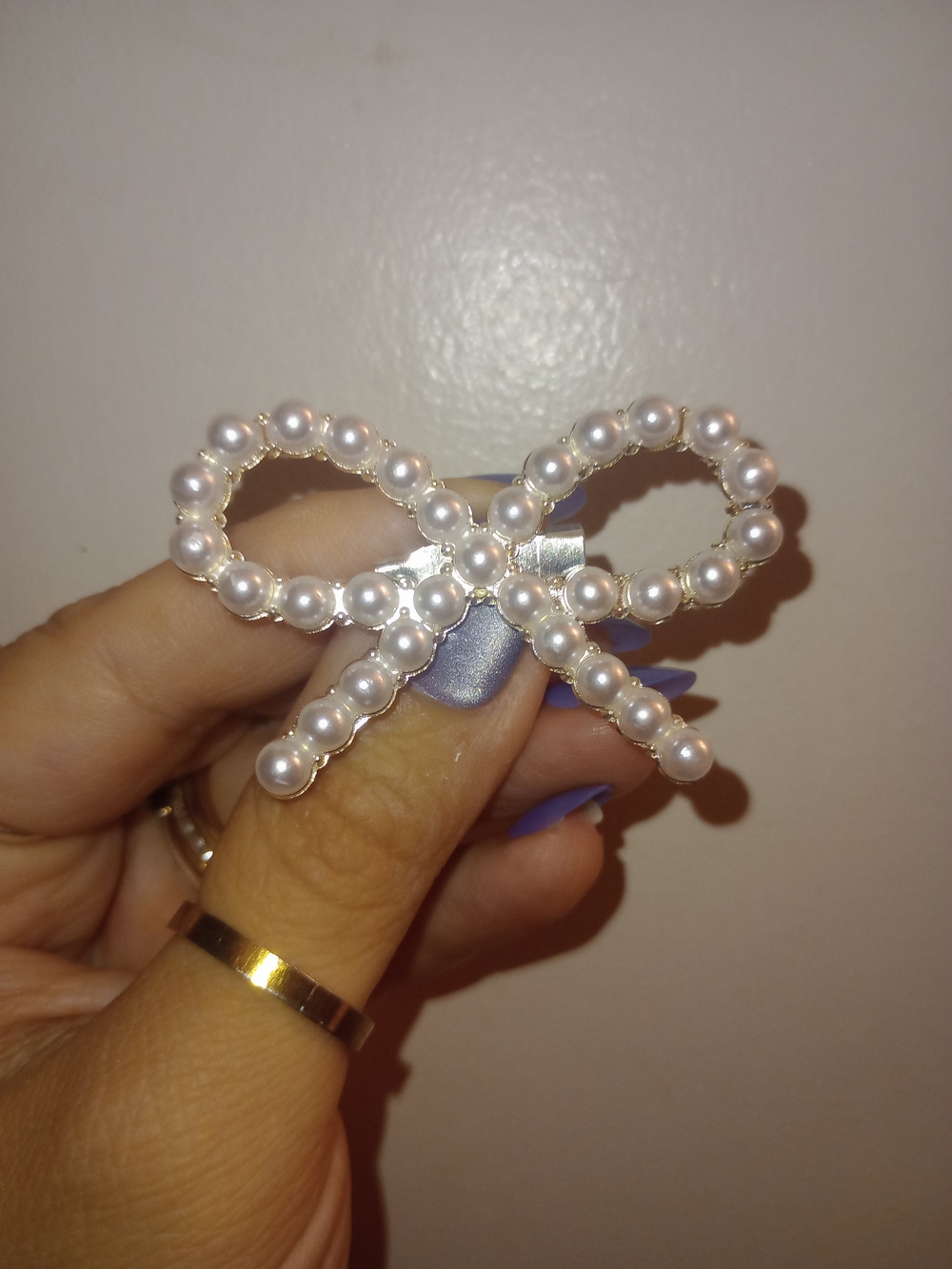 Pearl Bow Brooch